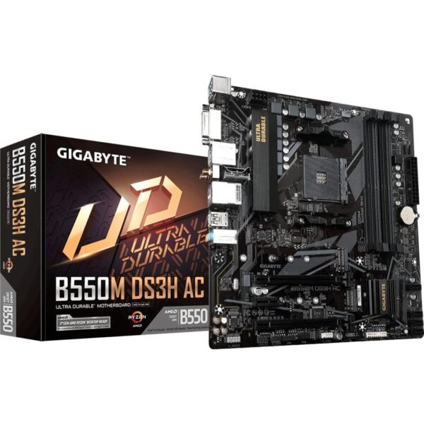 Gigabyte AMD B550 Ultra Durable Motherboard with Pure Digital VRM Solution, PCIe 4.0 x16 Slot, Dul PCIe 4.0/3.0 M.2 Connectors