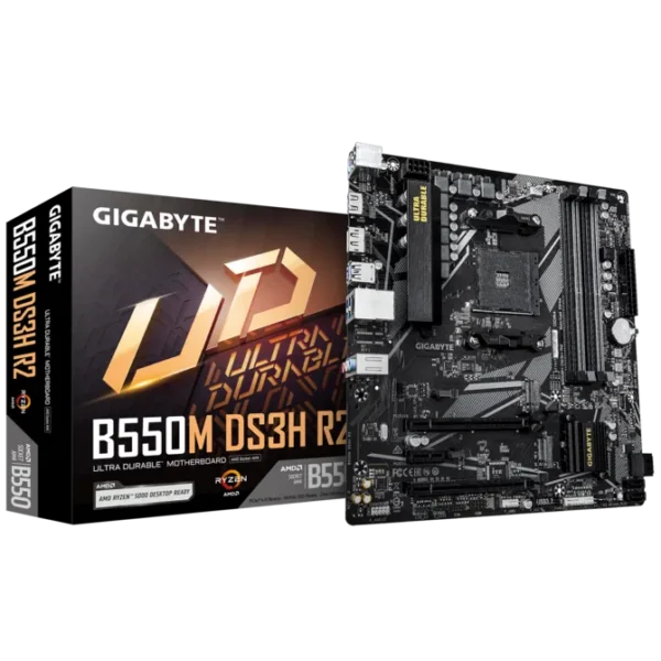 Gigabyte B550 Ultra Durable R2 Motherboard with Pure Digital VRM Solution, PCIe 4.0 x16 Slot, Dul PCIe 4.0/3.0 M.2 Connectors