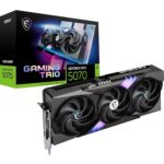 MSI GeForce RTX 5070 12G Gaming Trio OC Graphic Card, 12GB GDDR7 192-bit Memory, 28 Gbps, PCI Express Gen 5 Interface And Upto 2610 MHz