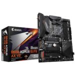 GIGABYTE AMD B550 AORUS Elite AX V2 Motherboard with 12+2 Phases Digital Twin Power Design, Enlarged Surface Heatsinks, Dual PCIe 4.0/3.0 x4 M.2 with Dual Thermal Guards, Front USB Type-C
