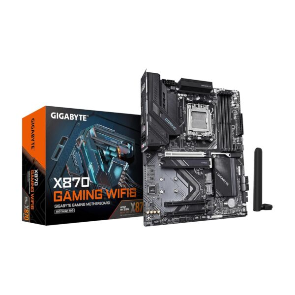 GIGABYTE X870 AMD AM5 Motherboard, ATX, DDR5, 3X M.2, PCIe 5.0, USB4, WiFi 6