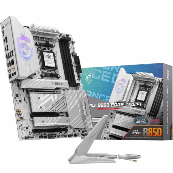 MSI MPG B850 Edge TI WiFi Motherboard, ATX -- Supports AMD Ryzen 9000 / 8000 / 7000 Processors, Socket AM5 -- DDR5