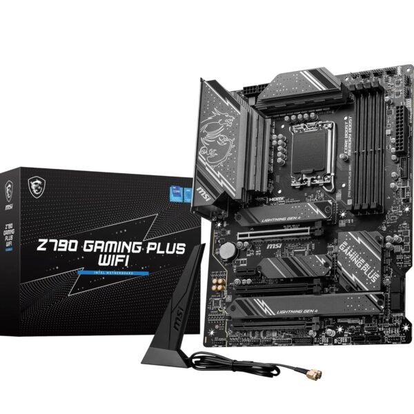 MSI Z790 Gaming Plus WiFi Motherboard, ATX -- Supports 14th/13th/12th Gen Intel Core Processors, Socket LGA 1700 -- DDR5