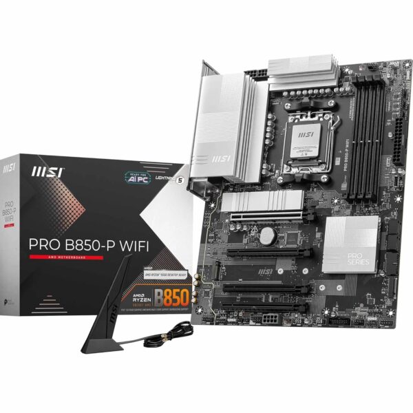MSI PRO B850-P WiFi Motherboard, ATX -- Supports AMD Ryzen 9000/8000 / 7000 Processors, Socket AM5 -- DDR5