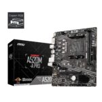 MSI A520M-A PRO Gaming Motherboard, mATX -- Supports AMD Ryzen 5000 / 3000 Series, 5000 / 4000 / 3000 G-Series, processors, Socket AM4 -- DDR4