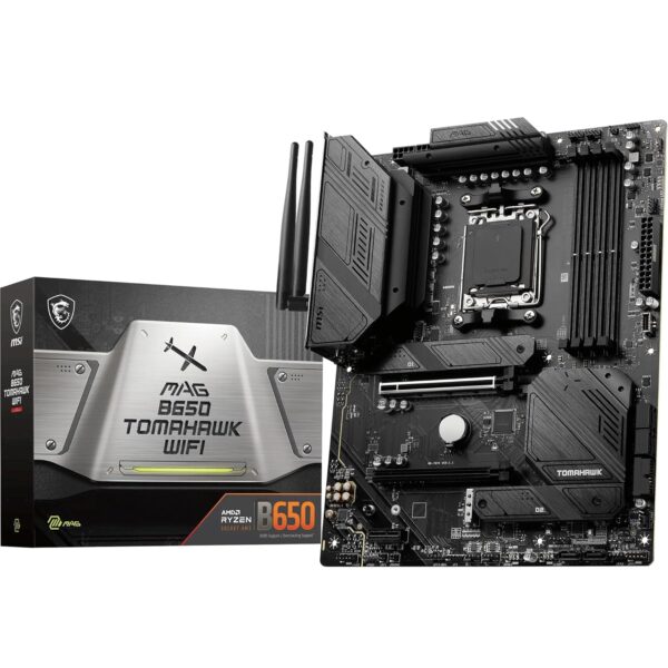 MSI MAG B650 Tomahawk WiFi Motherboard, ATX -- Supports AMD Ryzen 7000 Series Processors, Socket AM5 -- DDR5