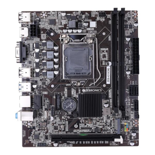 ZEBRONICS H310M2 Micro-ATX Motherboard for LGA 1151 Socket, Supports Intel 6th, 7th, 8th & 9th Generation Processors, M.2 Slot, DDR4