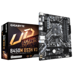 GIGABYTE B450M DS3H V3 AMD Ryzen AM4 M-ATX/M.2/HMDI/DVI/USB 3.1/DDR4 Motherboard