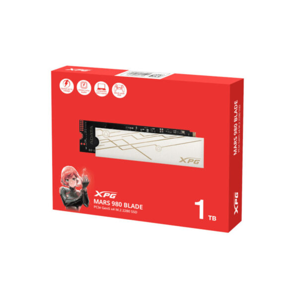 ADATA XPG Mars 980 Blade 1TB PCIe Gen5 3D NAND SSD With Speeds Upto 14000MB/s