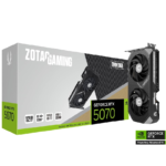 ZOTAC Gaming GeForce RTX 5070 Twin Edge Graphics Card, 12 GB, DLSS 4, GDDR7, 192 bit With IceStorm 2.0 Advanced Cooling Dual Fan And Metal Backplate