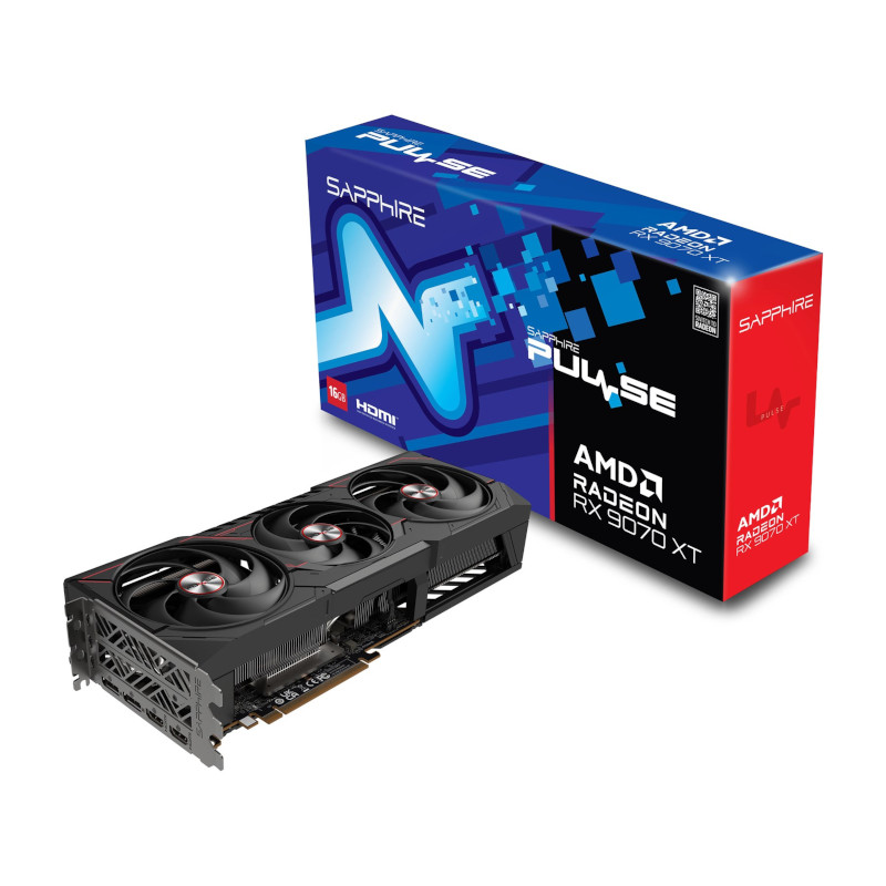SAPPHIRE PULSE AMD Radeon RX 9070 XT 16GB GDDR6 Graphics Card
