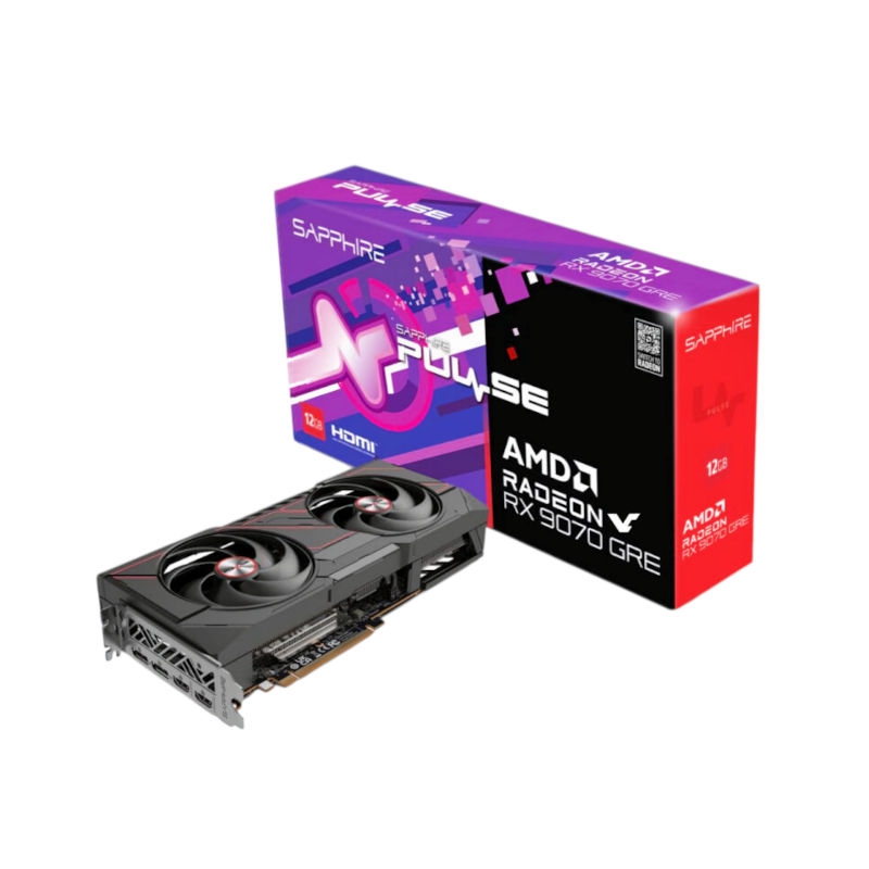 SAPPHIRE PULSE AMD Radeon RX 9070 GRE OC 12GB GDDR6 Graphics Card