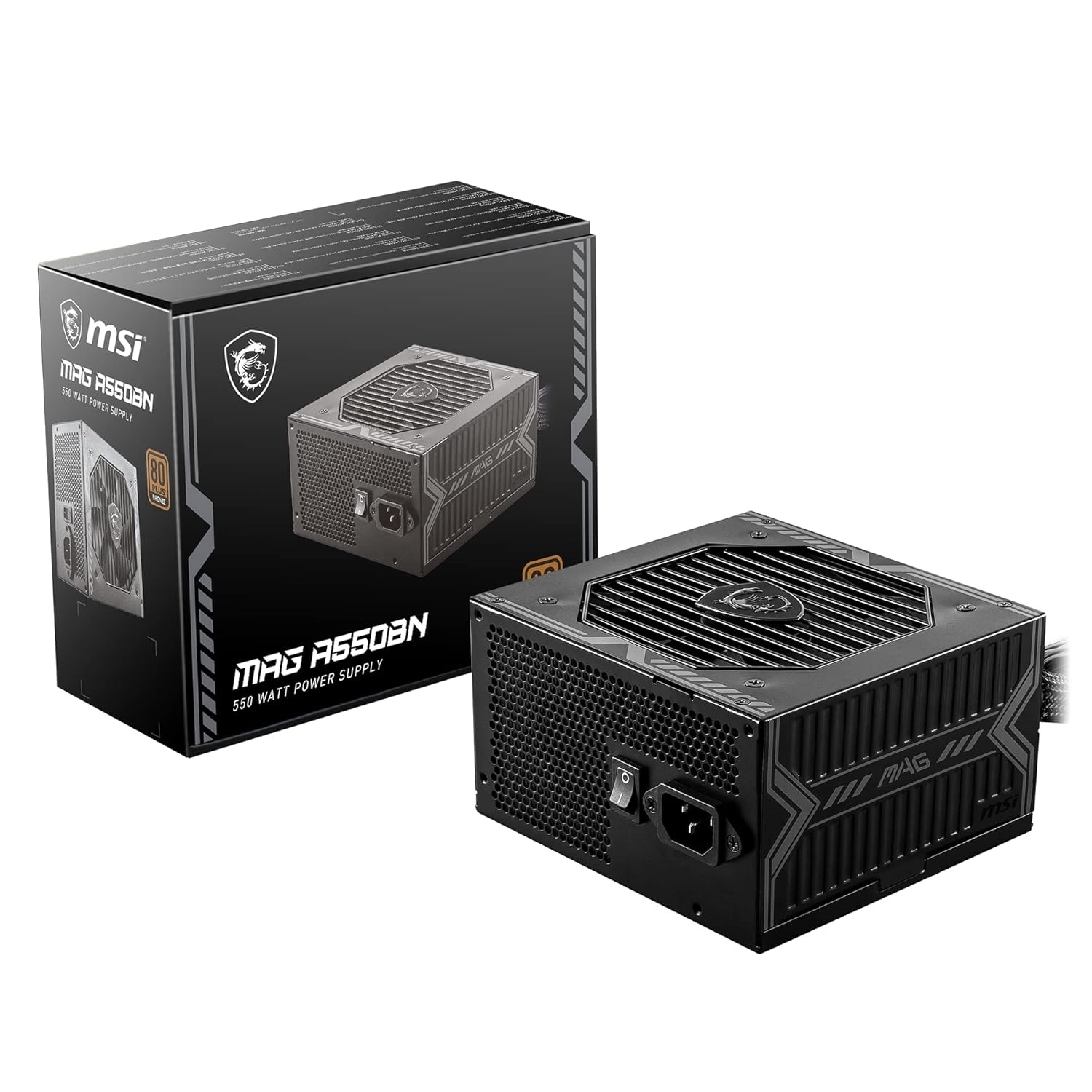 MSI MAG A550BN 550W 80 Plus Bronze Power Supply
