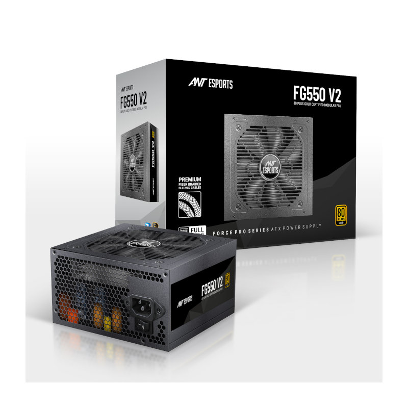 Ant Esports FG550 V2 550W 80 Plus Gold Full Modular Power Supply