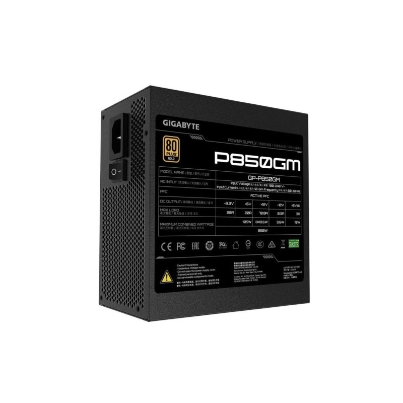 Gigabyte P850GM 850W 80 Plus Gold Fully Modular Power Supply