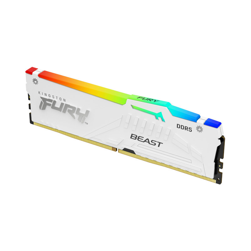 Kingston Fury Beast RGB 16GB 6000MHz DDR5 CL36 RAM - White