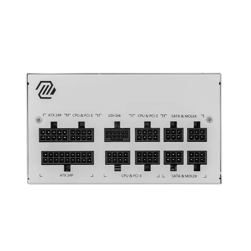 MSI MAG A850GL PCIe 5 White 850W 80 Plus Gold Fully Modular ATX 3.1 Power Supply