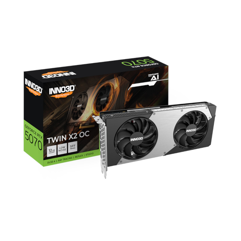 INNO3D GeForce RTX 5070 Twin X2 OC 12GB GDDR7 Graphics Card