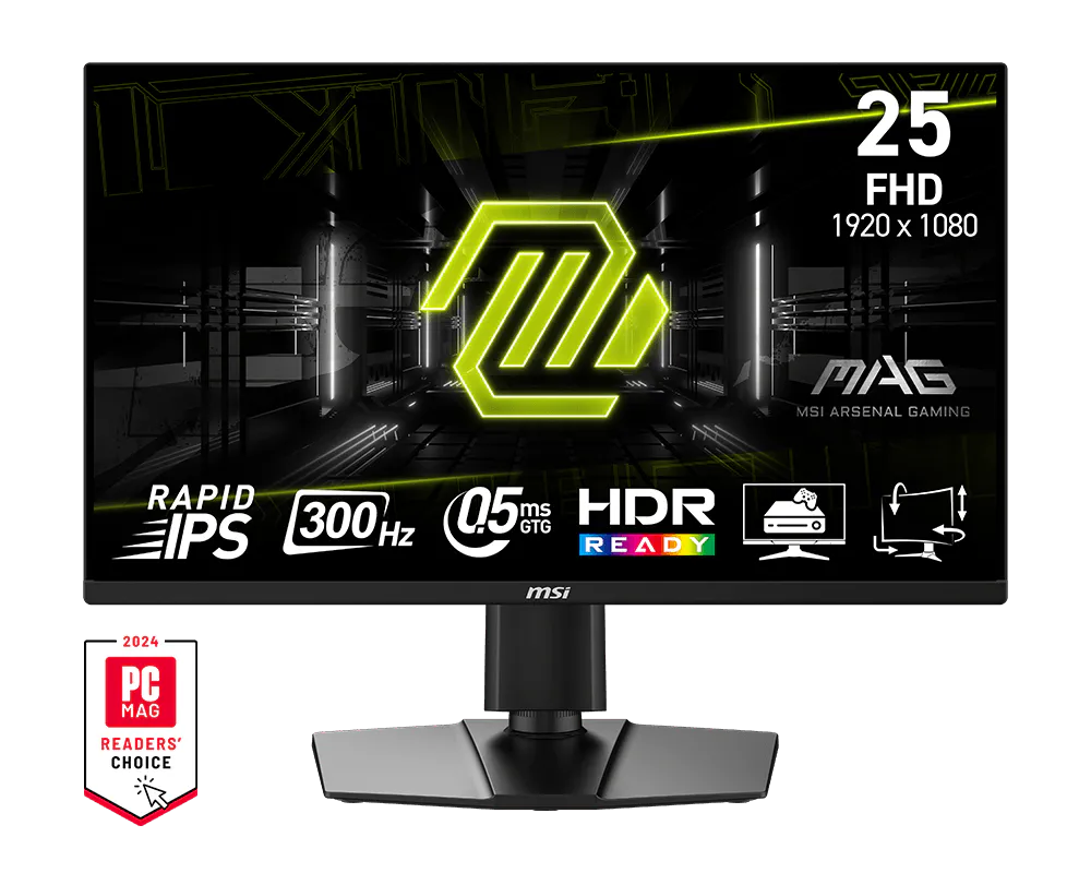 MSI MAG 255PXF 24.5 Inch FHD 300Hz Rapid IPS Gaming Monitor