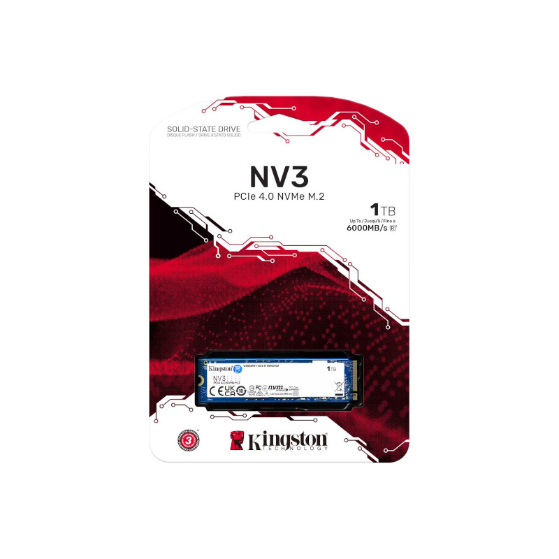 Kingston NV3 1TB PCIe 4.0 NVMe M.2 SSD