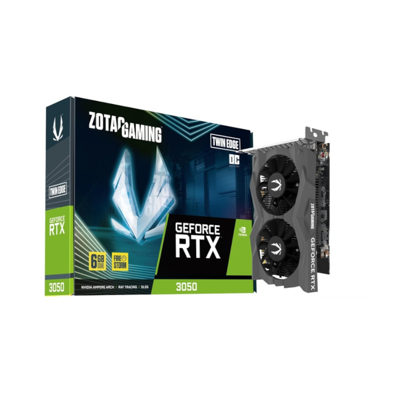 ZOTAC GAMING GeForce RTX 3050 Twin Edge OC 6GB GDDR6 Graphics Card