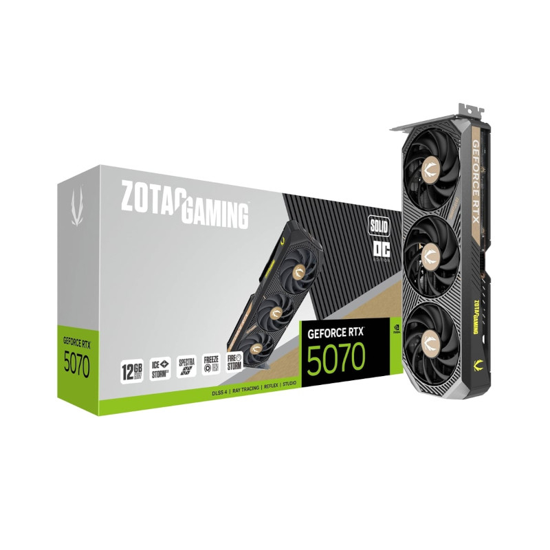 ZOTAC GAMING GeForce RTX 5070 SOLID OC 12GB GDDR7 Graphics Card