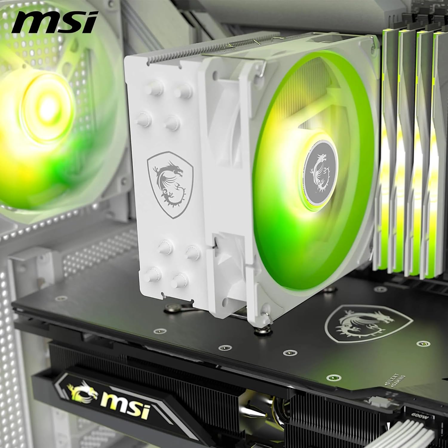 MSI MAG CoreFrozr AA13 White ARGB CPU Air Cooler