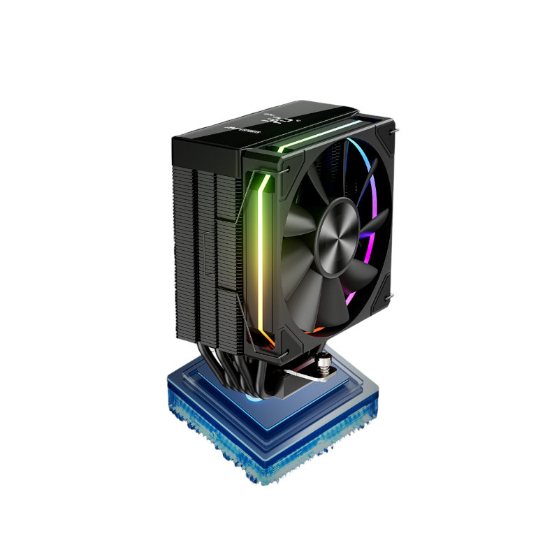 Ant Esports V6 Digital ARGB CPU Air Cooler (Black)